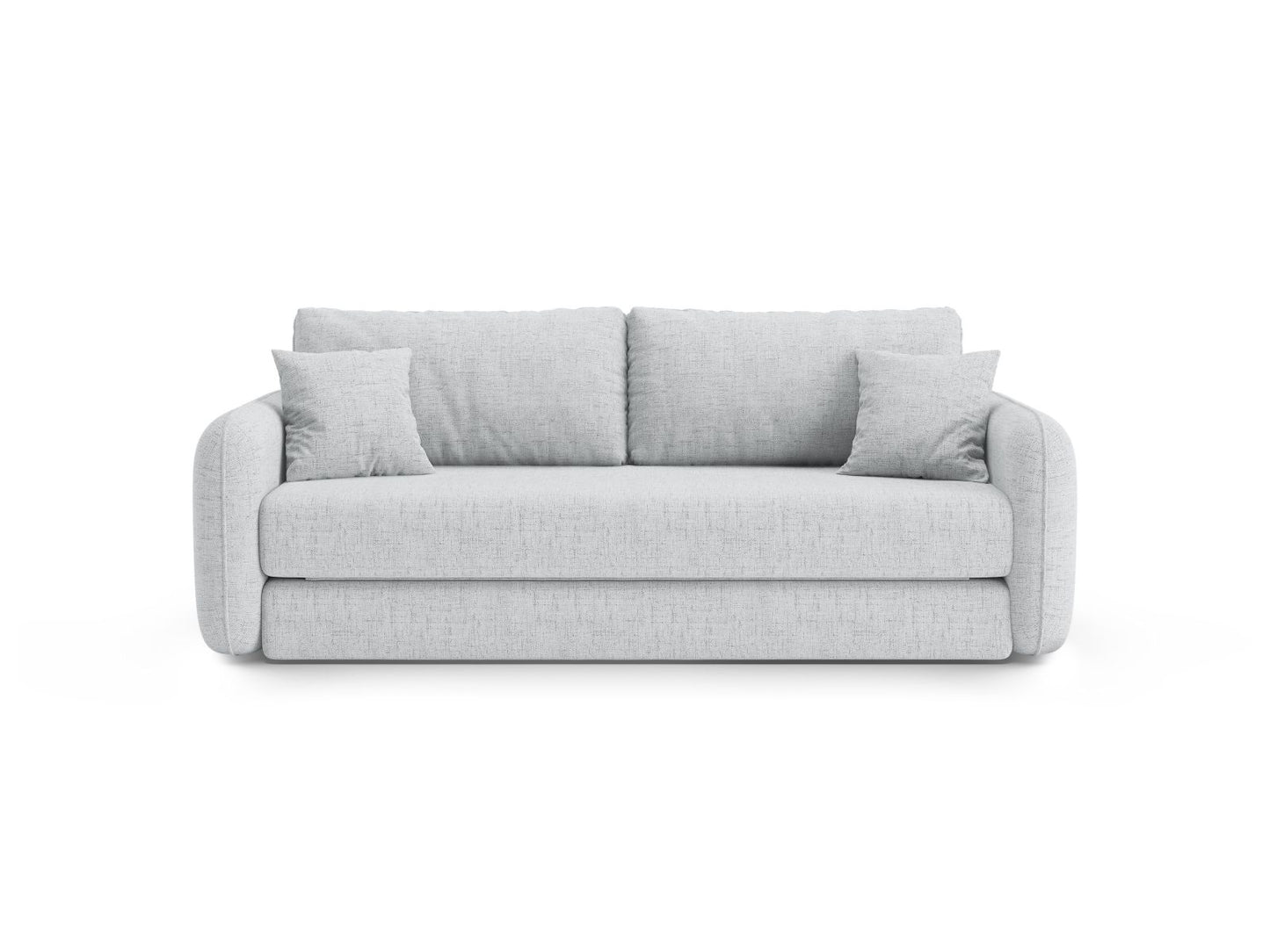 Dormi — Sofa Light Grey (Moly 70) Black Plastic