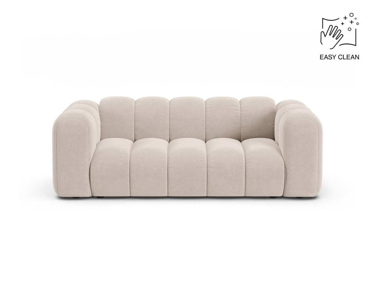 Lupine — Sofa Light Beige (Venus 2927) Black Plastic