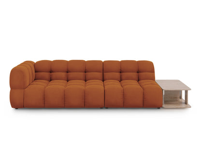 Sky — Sofa Terracotta (Casino Terracota) Black Plastic Right