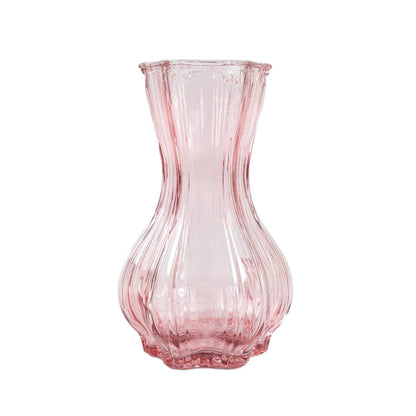 JUNNE Pink Glass Vase 12x20.3 cm