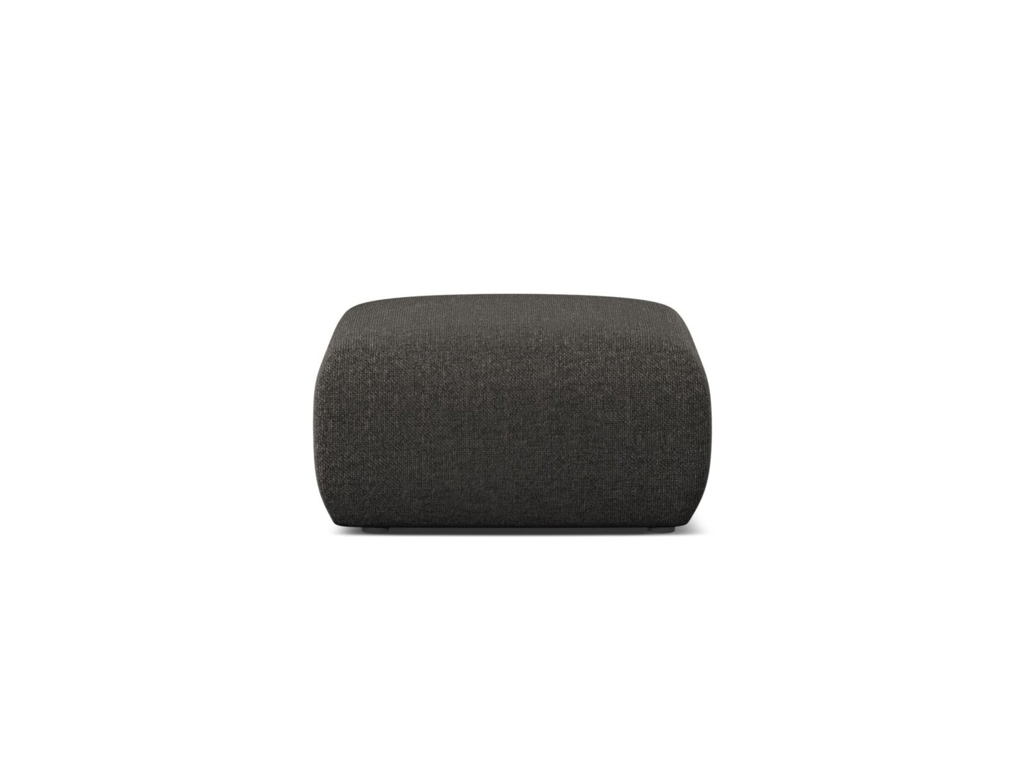 Molino — Pouf Dark Grey (Eden 20 Graphite) Black Plastic
