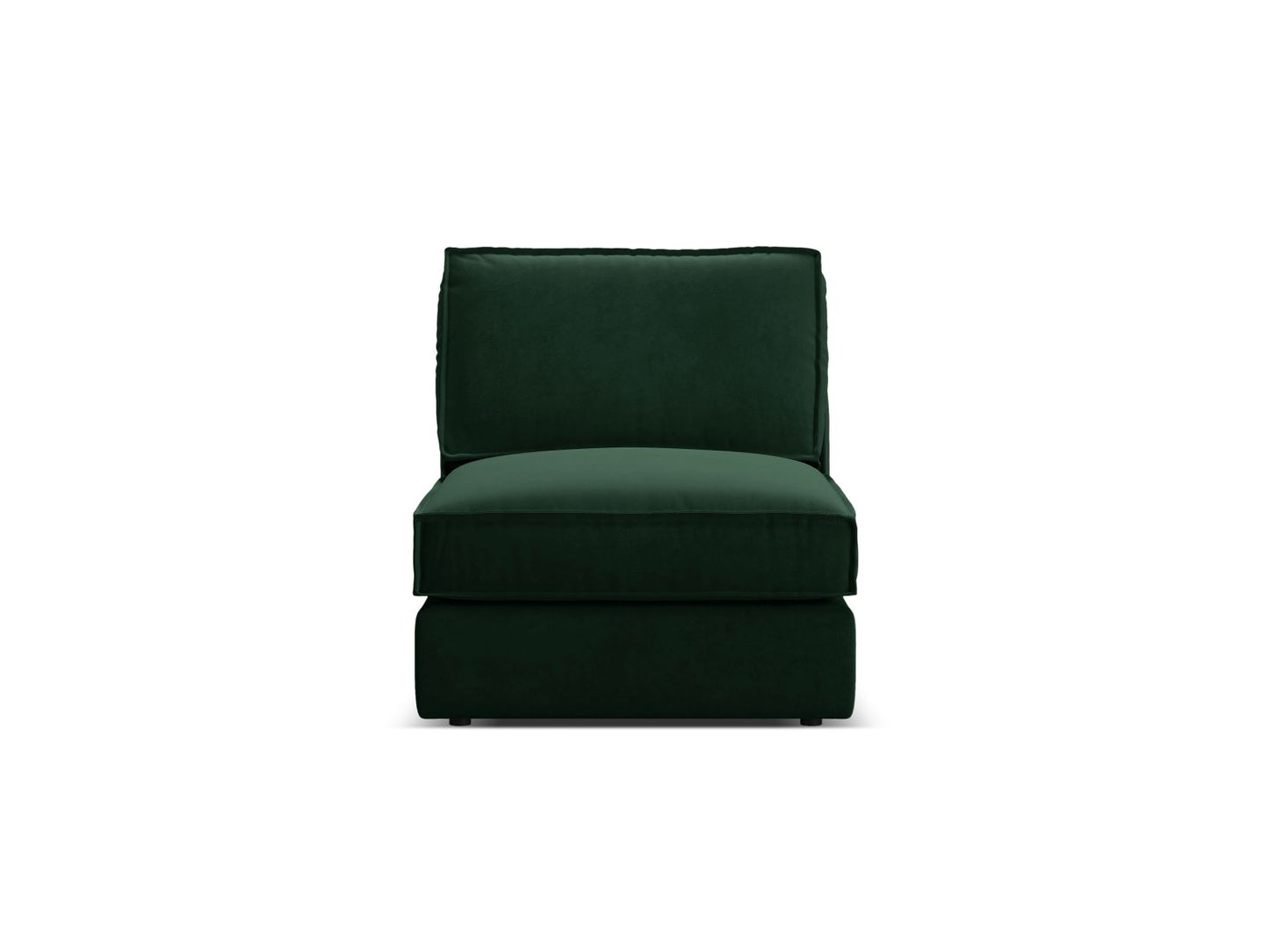 Pola — Modular Sofa Bottle Green (Salvador 7) Black Plastic