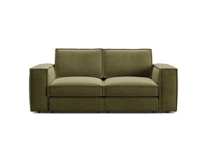 Pola — Sofa Green (Salvador 8) Black Plastic