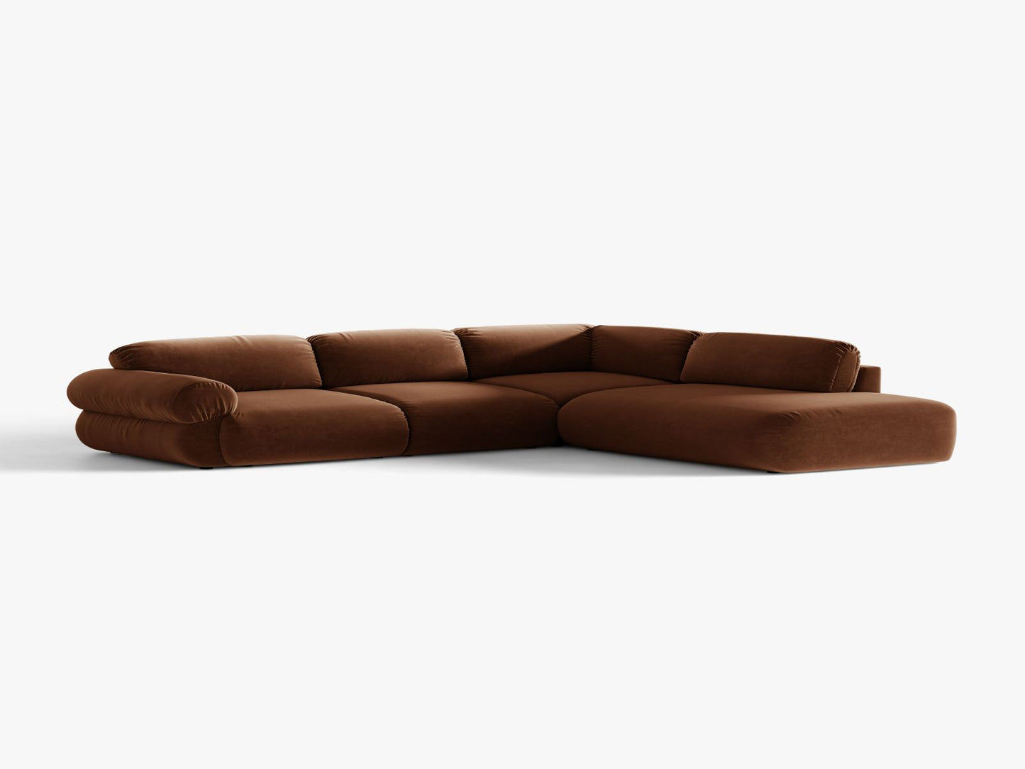Ophelia — Corner Sofa (289x243x84 cm) Brown (Salvador 15) Right