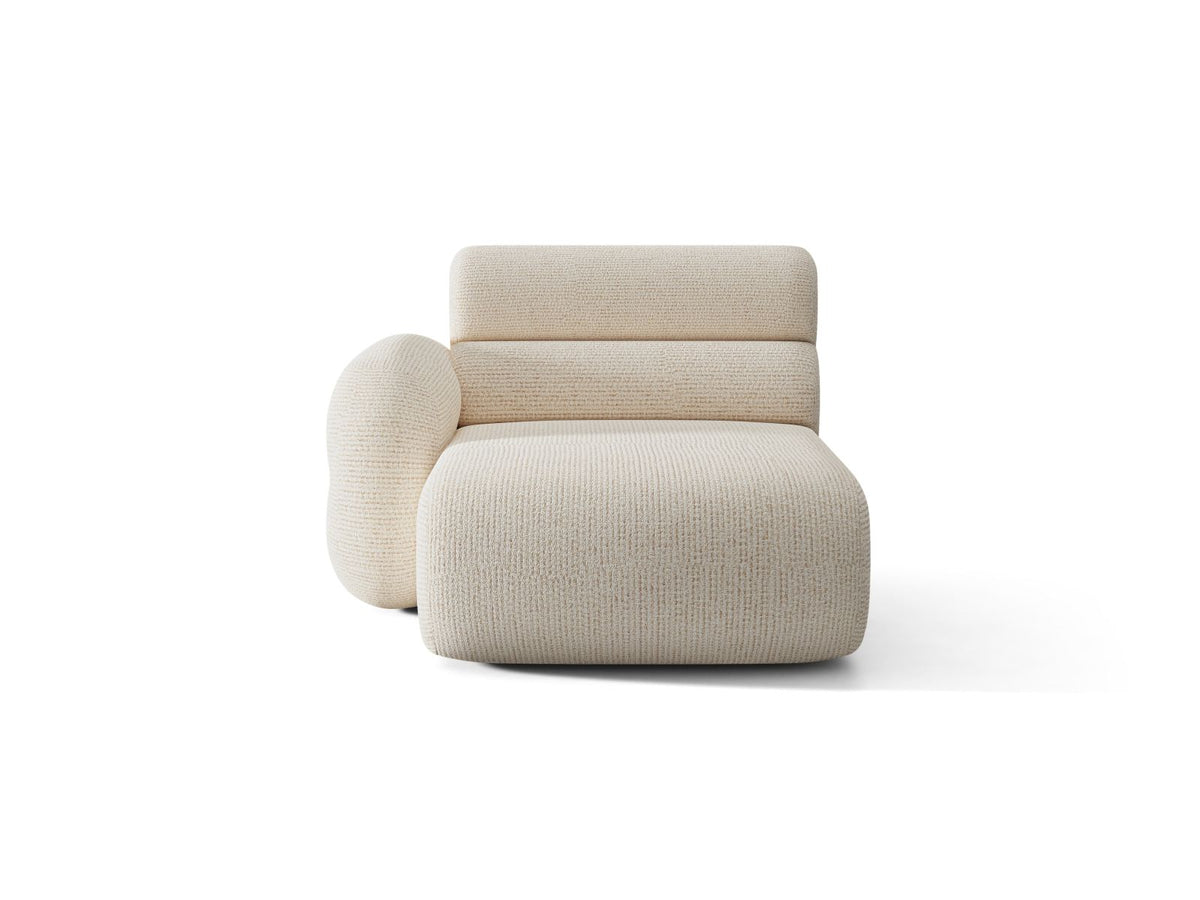 Neo — Chaise Longue (110x165x83 cm) Light Beige (SILENCIO 06) Left
