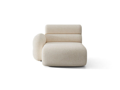 Neo — Chaise Longue (110x165x83 cm) Light Beige (SILENCIO 06) Left