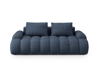 Linz — Sofa Dark Blue (Sorella 77) Black Plastic