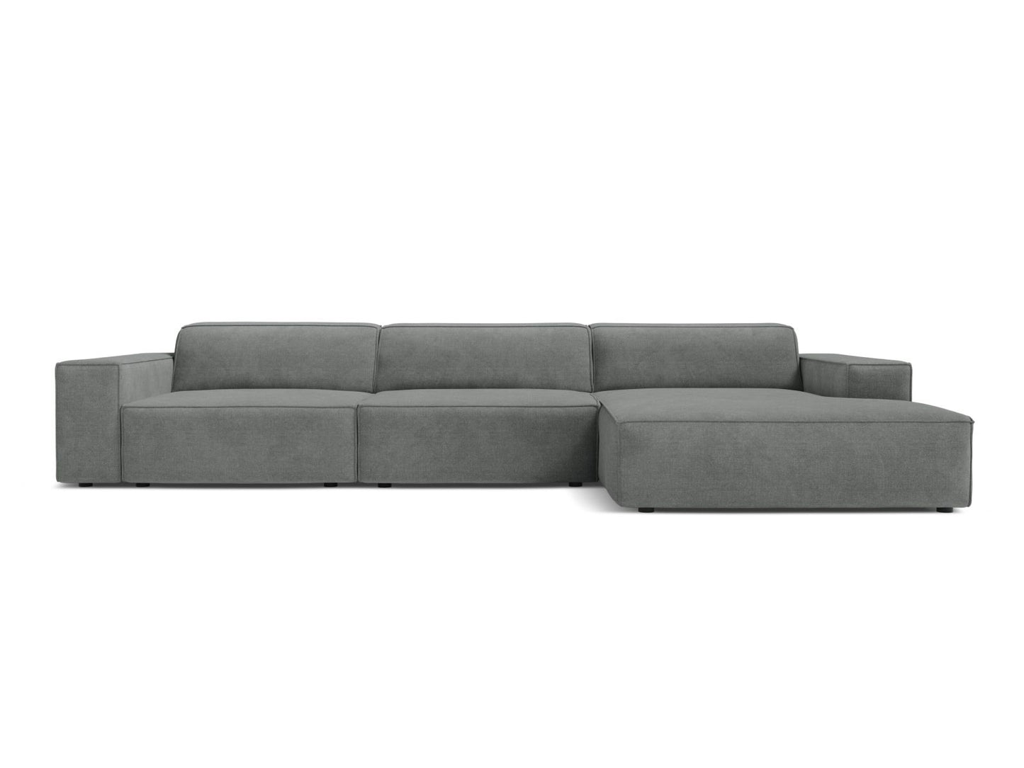 Jodie — Corner Sofa (284x162x77 cm) Grey (Liberty 20) Right
