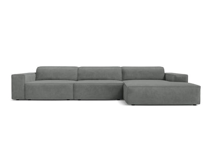 Jodie — Corner Sofa (284x162x77 cm) Grey (Liberty 20) Right