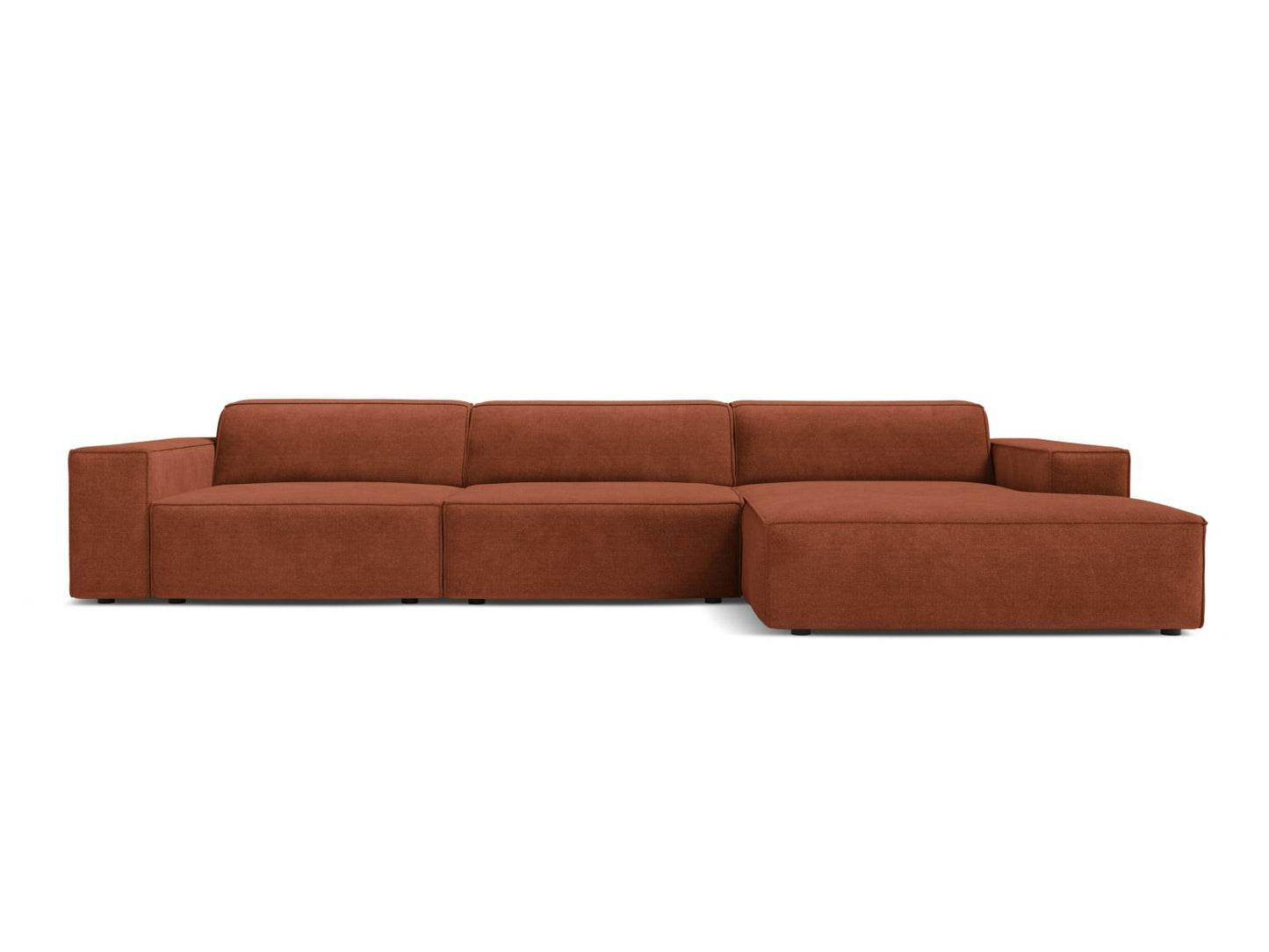 Jodie — Corner Sofa (284x162x77 cm) Brick (Liberty 9) Right