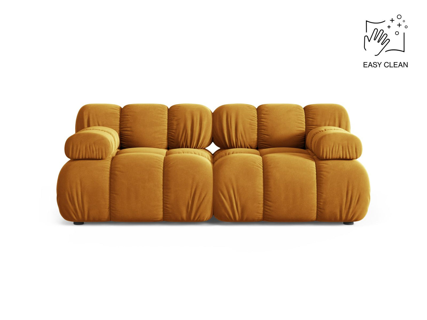Bellis — Sofa Yellow (Venus 2917) Black Plastic