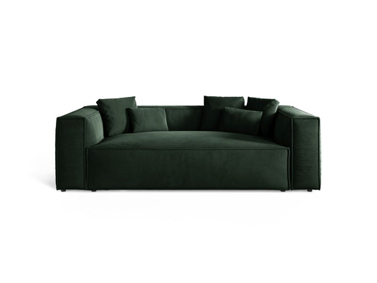 Aveiro — Sofa Bottle Green (Casino Deep Green) Black Plastic