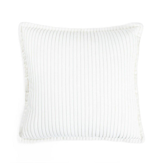 White Velour Corduroy Cushion Cover 45x45 cm | SAMT