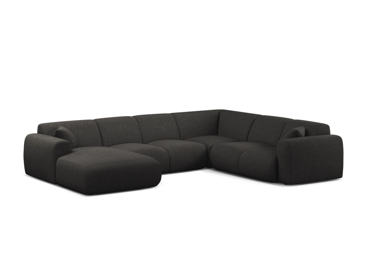 Molino — Panoramic Sofa Anthracite (Eden 21 Black) Black Plastic Right