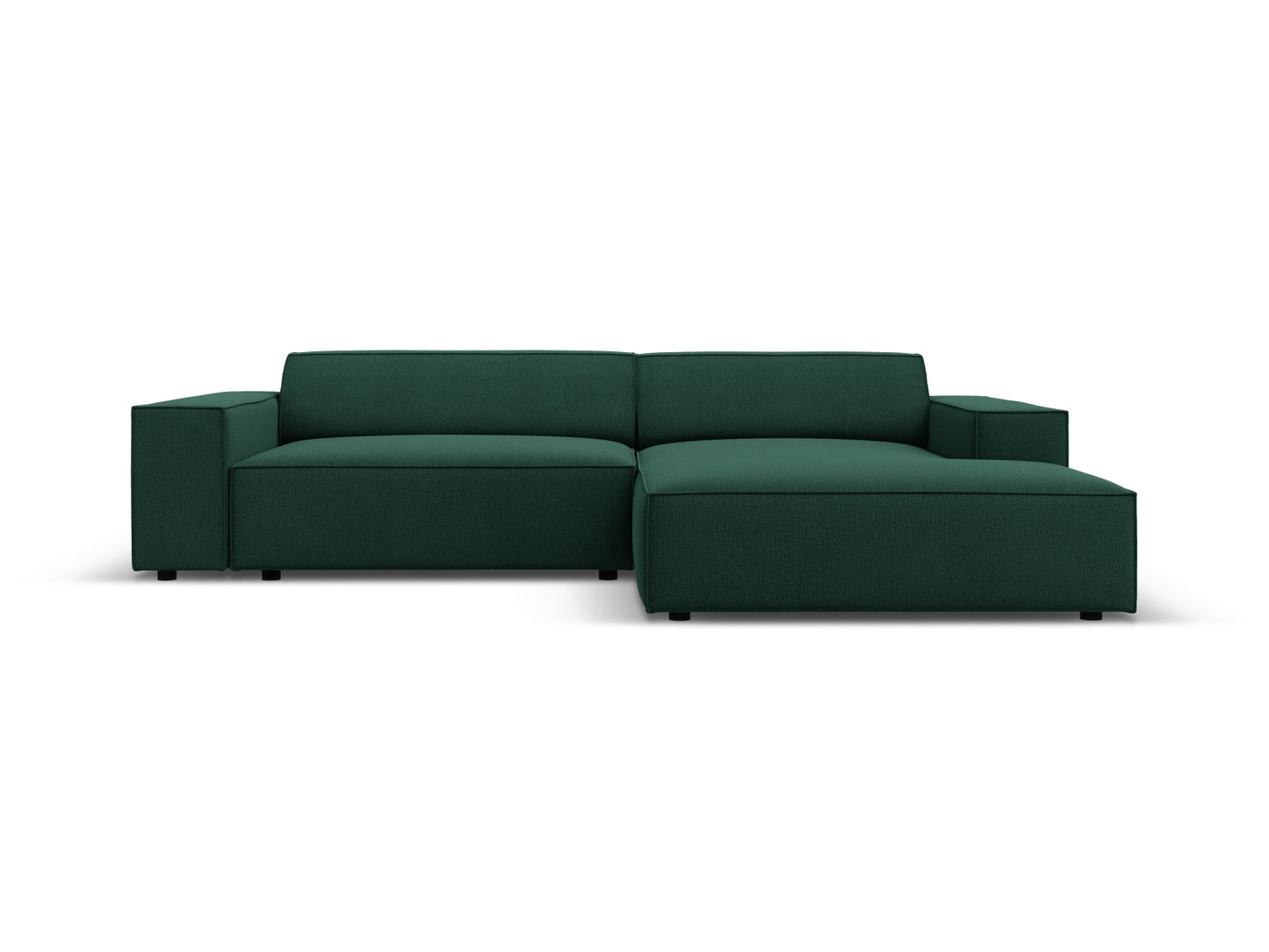 Jodie — Corner Sofa (224x162x77 cm) Green (Megan 359) Right