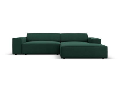 Jodie — Corner Sofa (224x162x77 cm) Green (Megan 359) Right