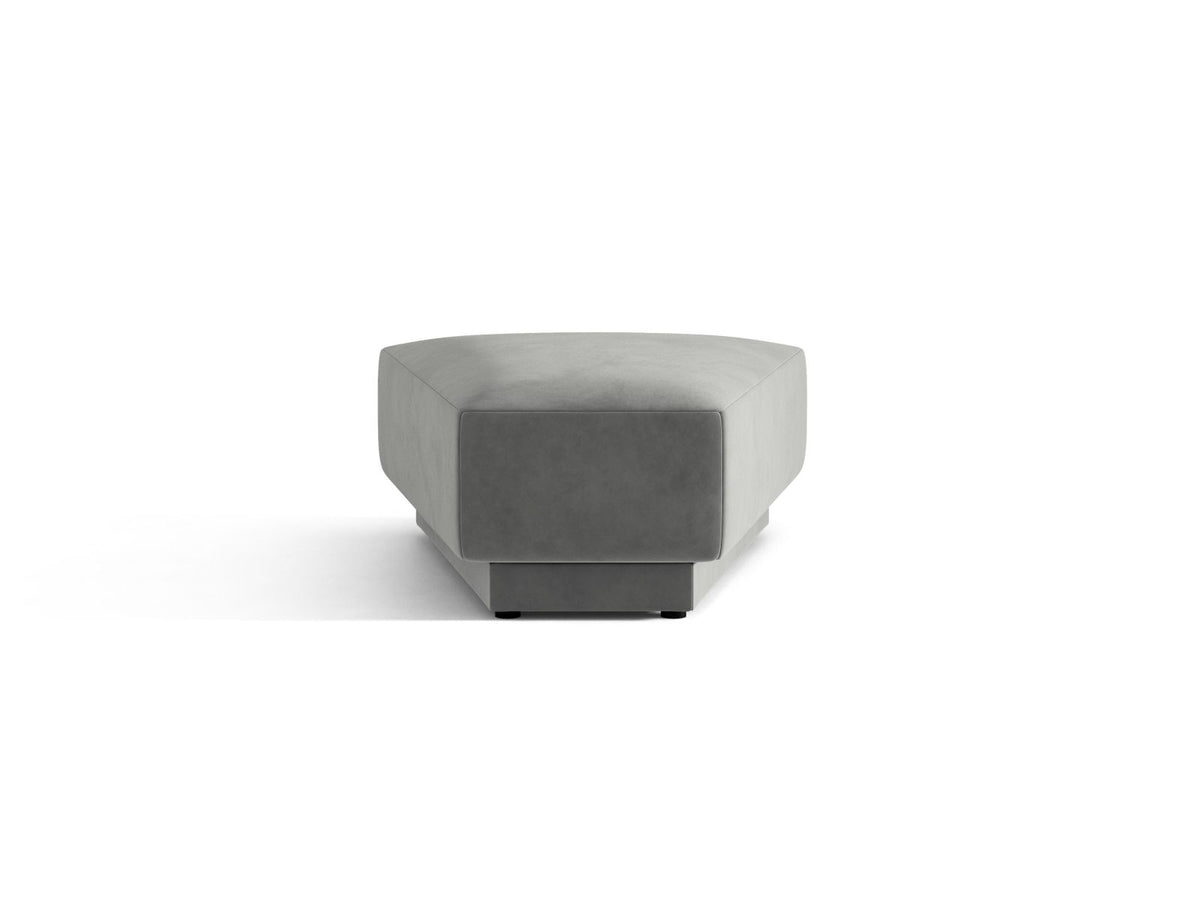 Miley — Pouf Light Grey (Venus 2929) Black Plastic
