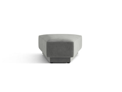 Miley — Pouf Light Grey (Venus 2929) Black Plastic