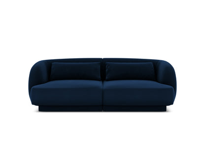 Tulum — Sofa Royal Blue (Bluvel 86) Black Plastic