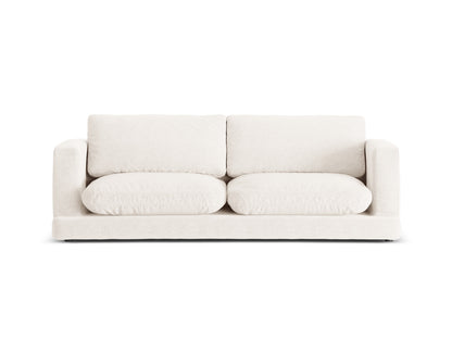 Ibiza — Sofa Ivory (Wind 02) Black Plastic