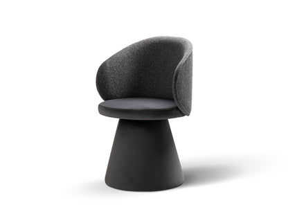 Inez — Armchair (60x57x83.5 cm) Dark Grey Melange && Grey (Puente 94 && Bluvel 14)