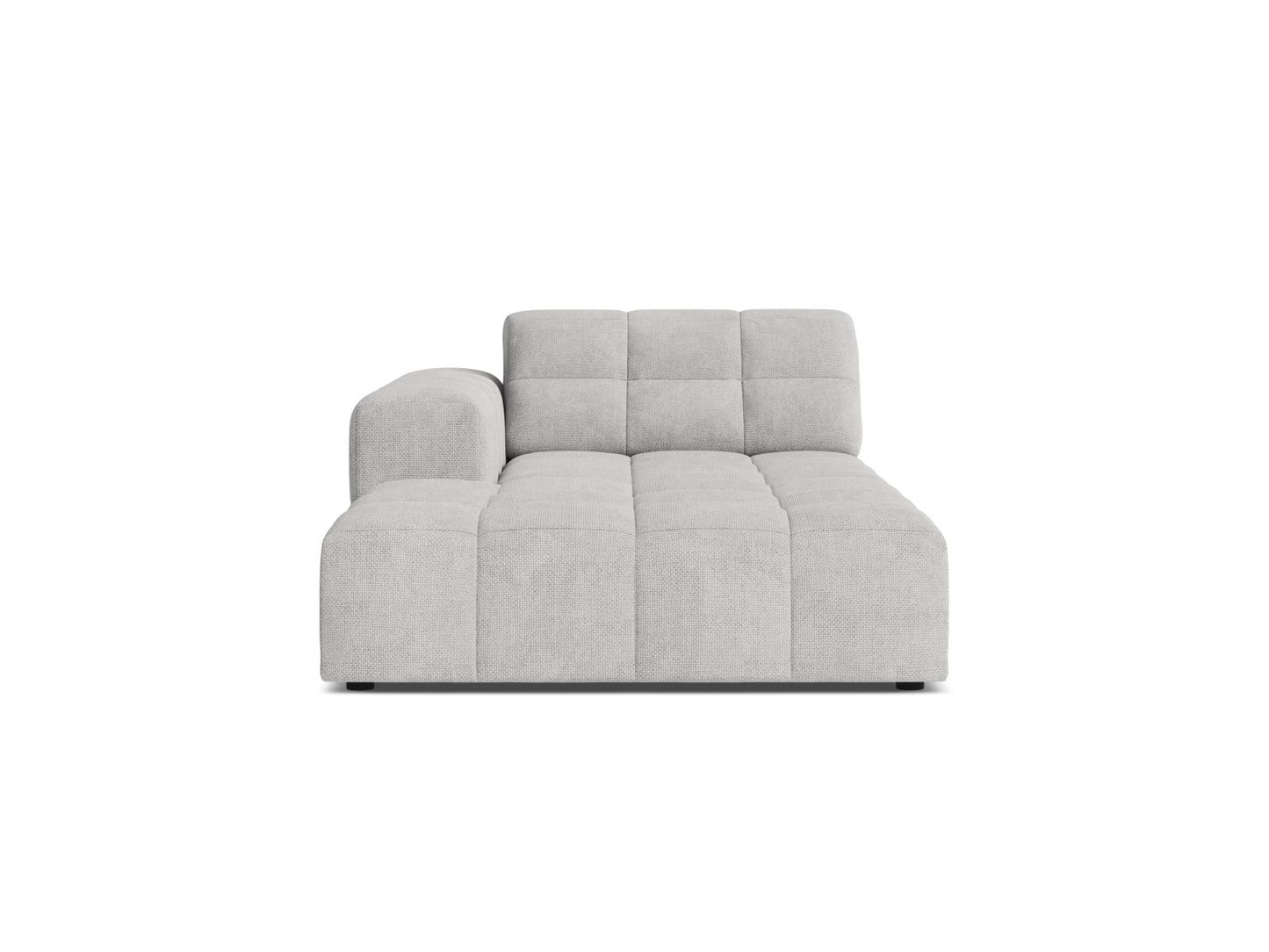Jennifer — Chaise Longue (108x167x78 cm) Silver (Eden 17 Silver) Left