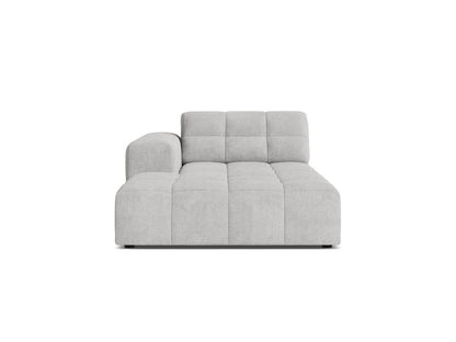 Jennifer — Chaise Longue (108x167x78 cm) Silver (Eden 17 Silver) Left