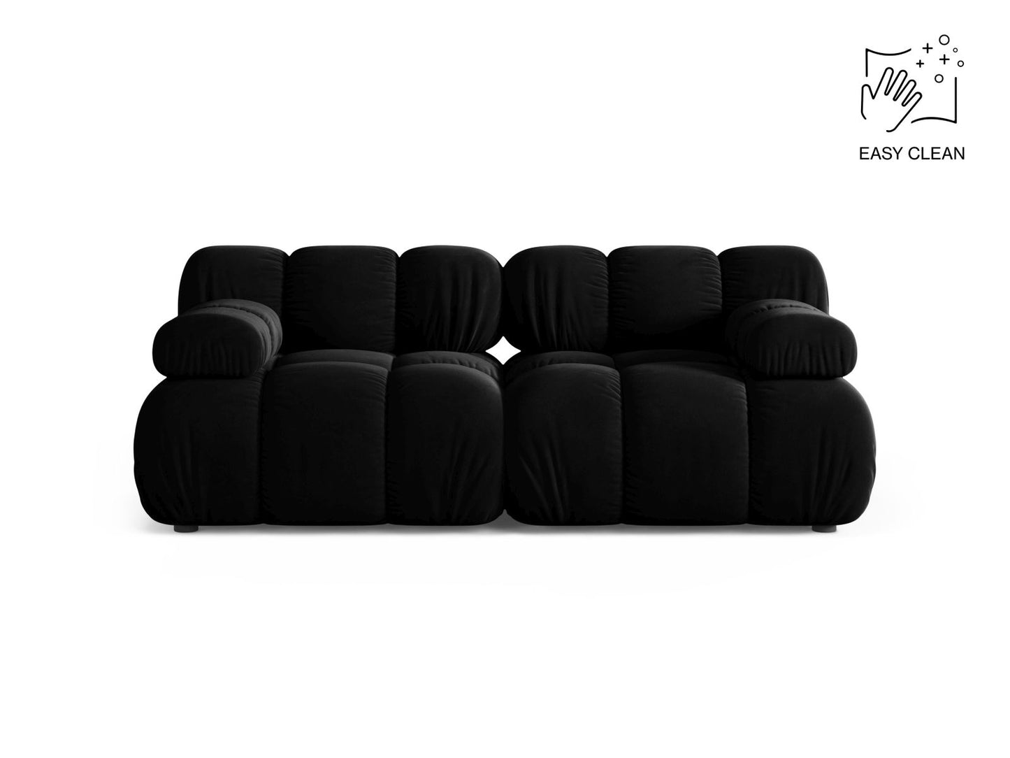 Bellis — Sofa Black (Venus 2923) Black Plastic