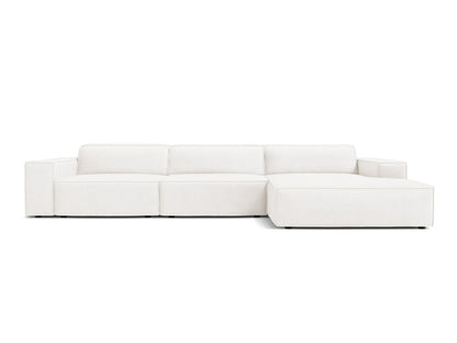 Jodie — Corner Sofa (284x162x77 cm) White (Baloo 2073) Right