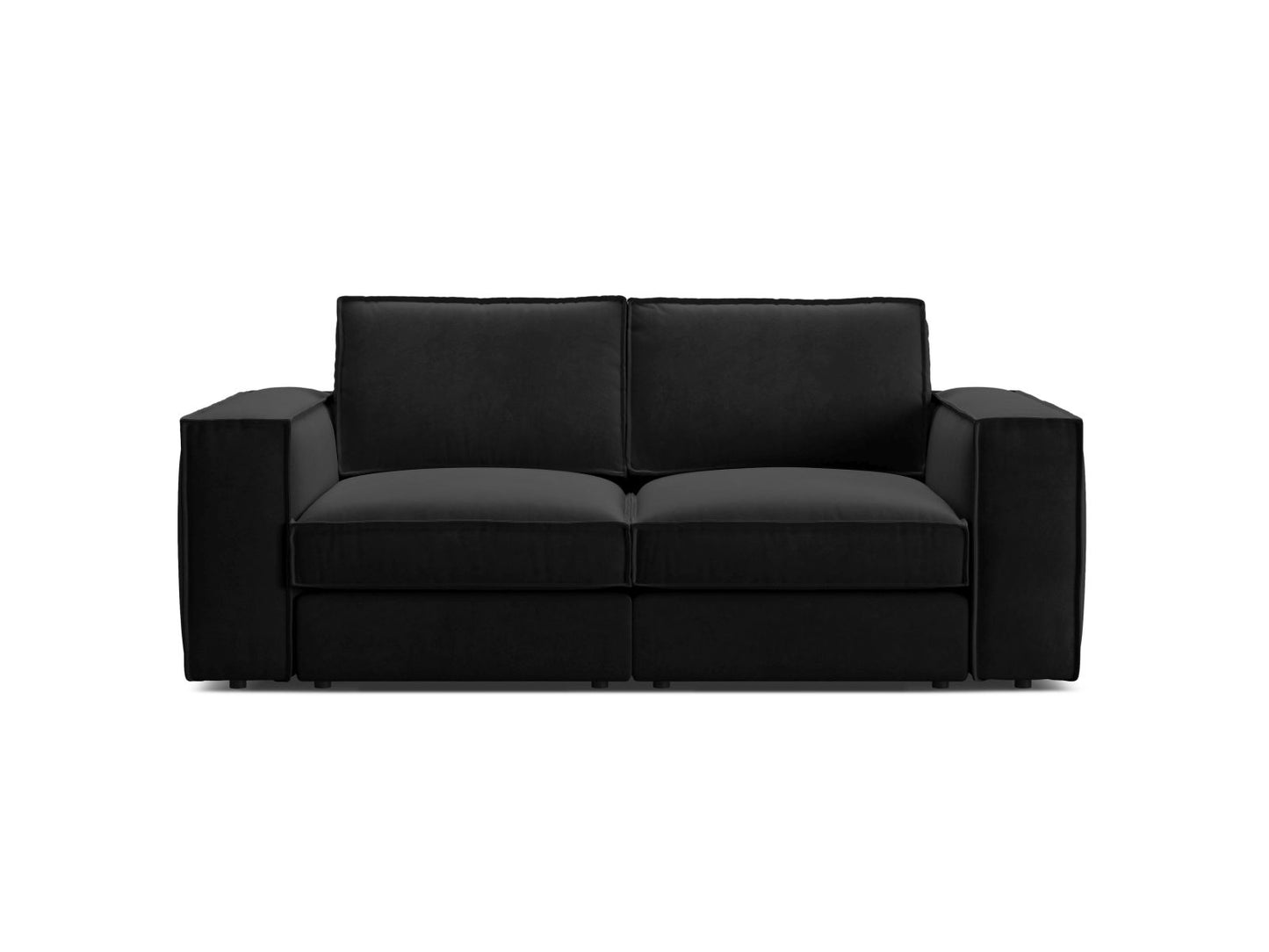 Pola — Sofa Black (Salvador 19) Black Plastic