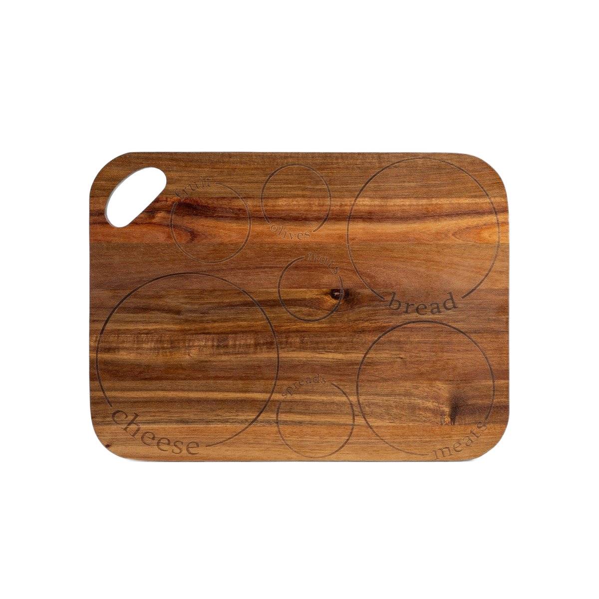 MOOKA Cheese Board 40x30 cm Natural Wood Serving Dish