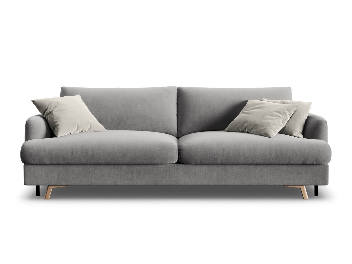 Naomi — Sofa Grey (Salvador 17) Black Metal