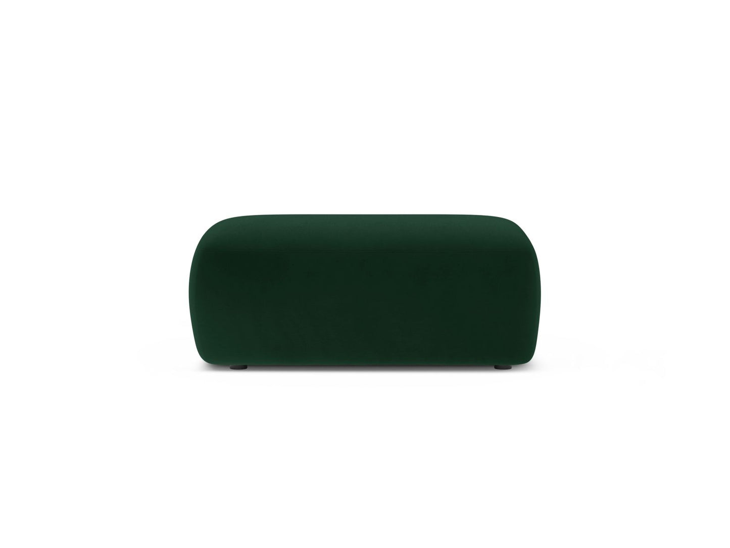 Kate — Pouf Bottle Green (Salvador 7) Black Plastic