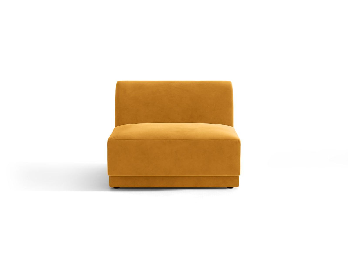 Miley — Modular Sofa Yellow (Venus 2917) Black Plastic