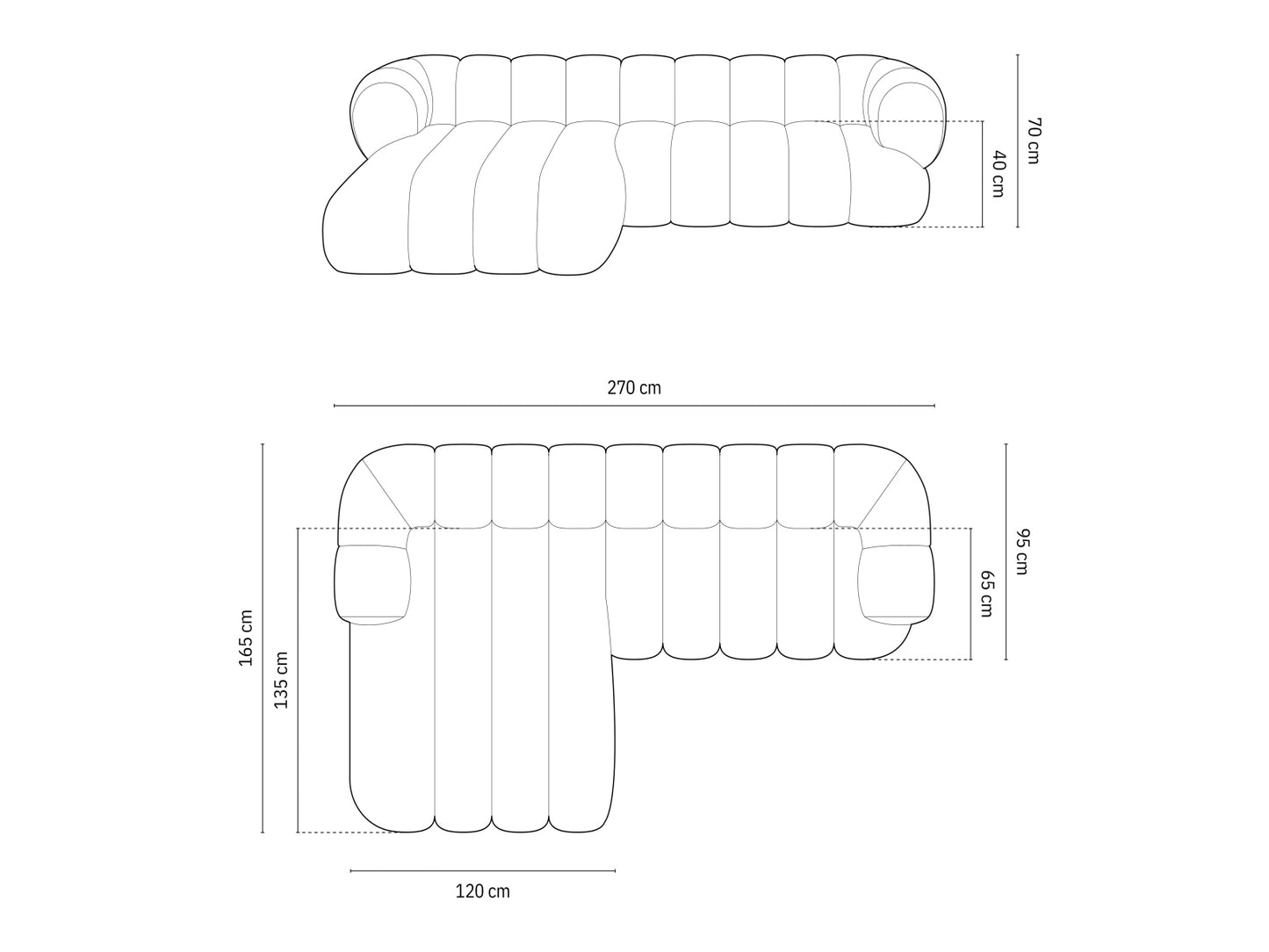 Koge — Corner Sofa (270x165x70 cm)