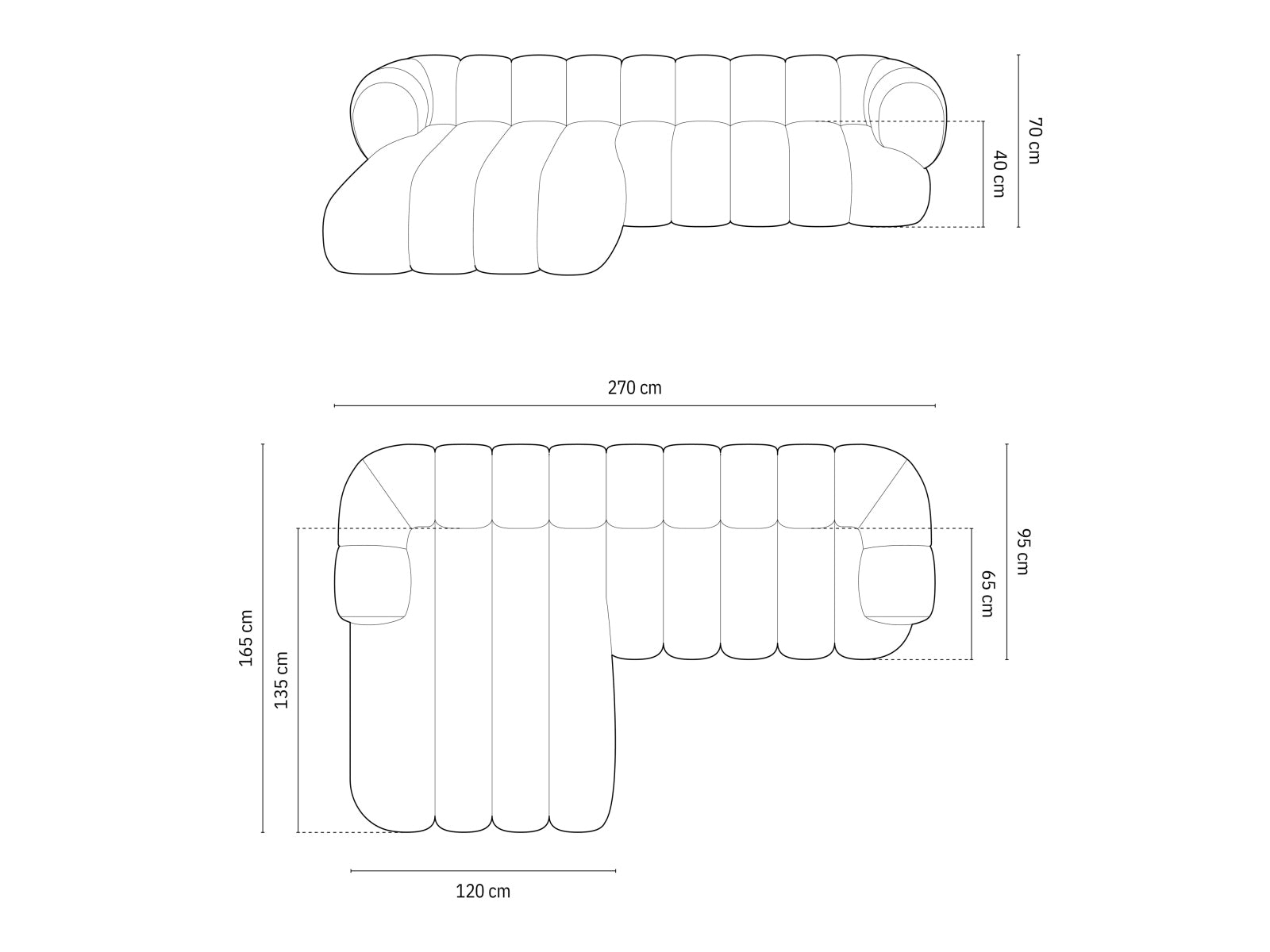 Koge — Corner Sofa (270x165x70 cm)