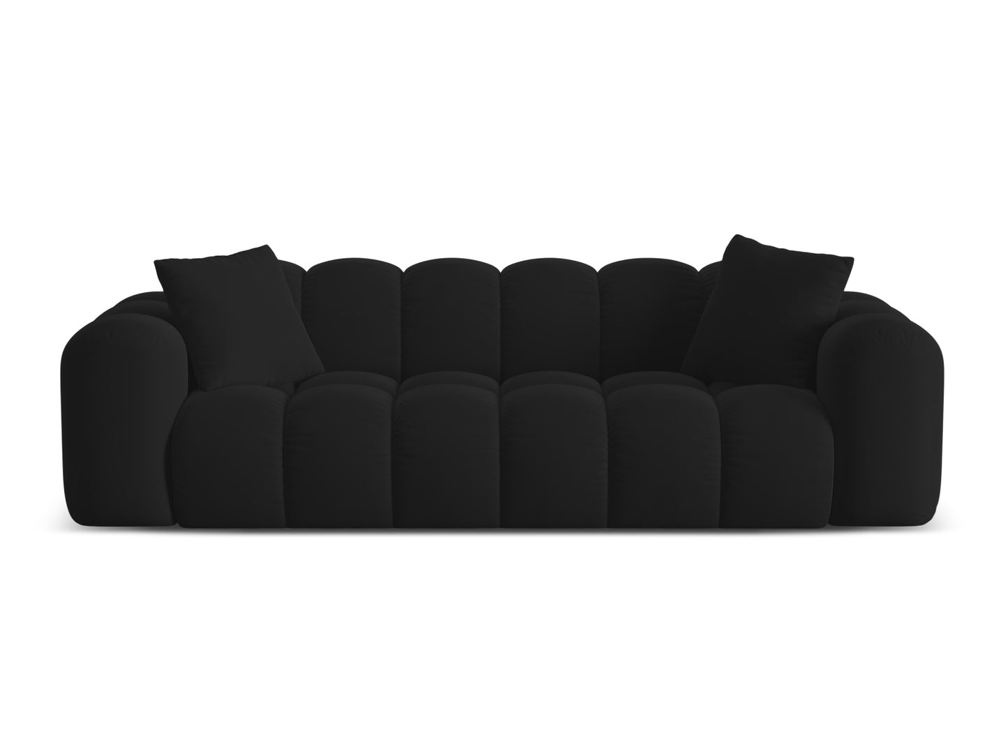Treno — Sofa Black (Bluvel 19) Juoda plastikinė
