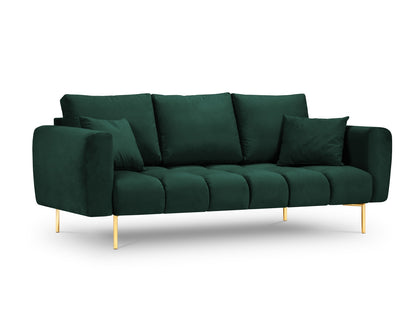 Hastings — Sofa Bottle Green (Fancy 39) Gold Metal