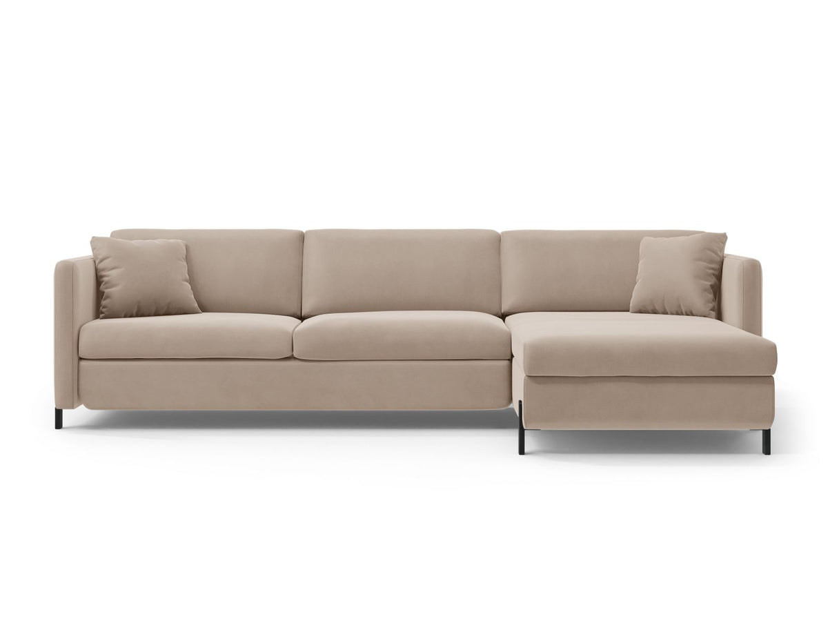 Gloria — Corner Sofa (266x170x88 cm) Beige (Salvador 1) Right