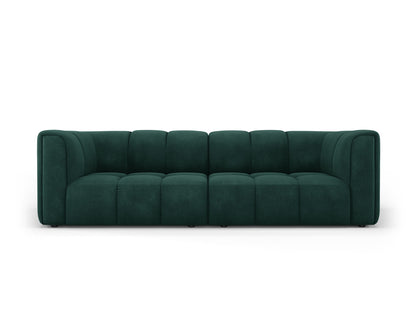 Moritz — Sofa Bottle Green (Rebel 16) Black Plastic