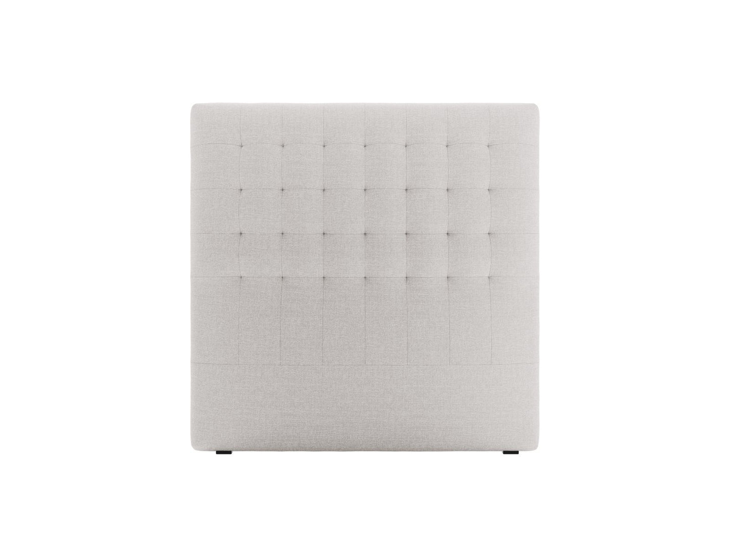 Nova — Headboard Light Grey (Liberty 18) Black Plastic
