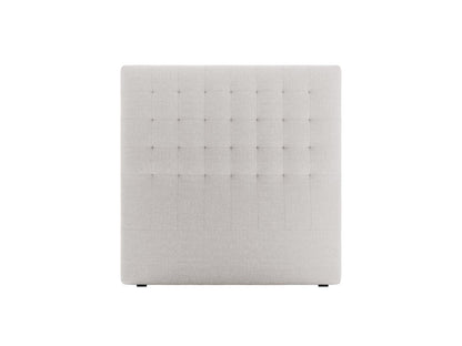 Nova — Headboard Light Grey (Liberty 18) Black Plastic
