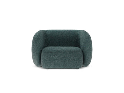 Kate — Armchair Green Blue Melange (Puente 39) Black Plastic