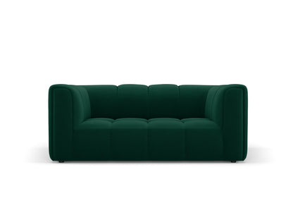 Moritz — Sofa Bottle Green (Bluvel 78) Black Plastic