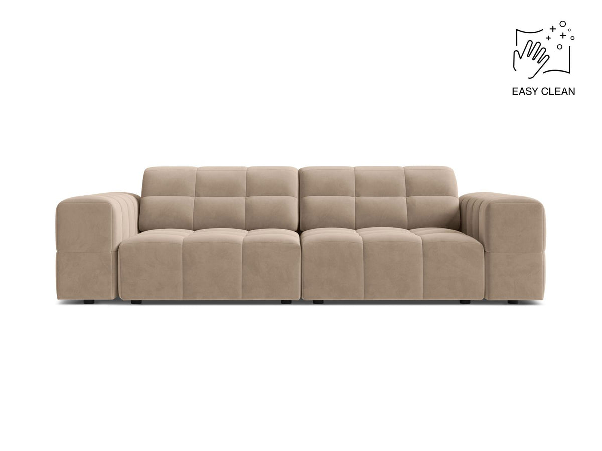 Jennifer — Sofa Beige (Venus 2928) Black Plastic