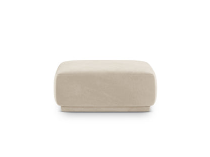Gomera — Pouf Beige (Salvador 1) Black Plastic