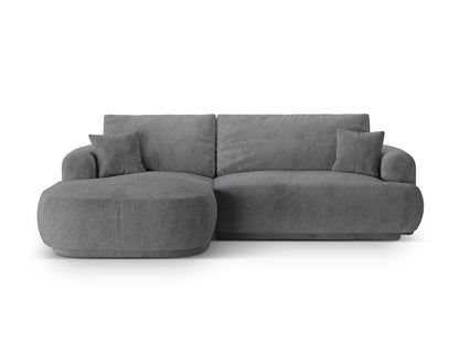Ella — Corner Sofa (271x174x88 cm) Grey (Sorella 89) Left
