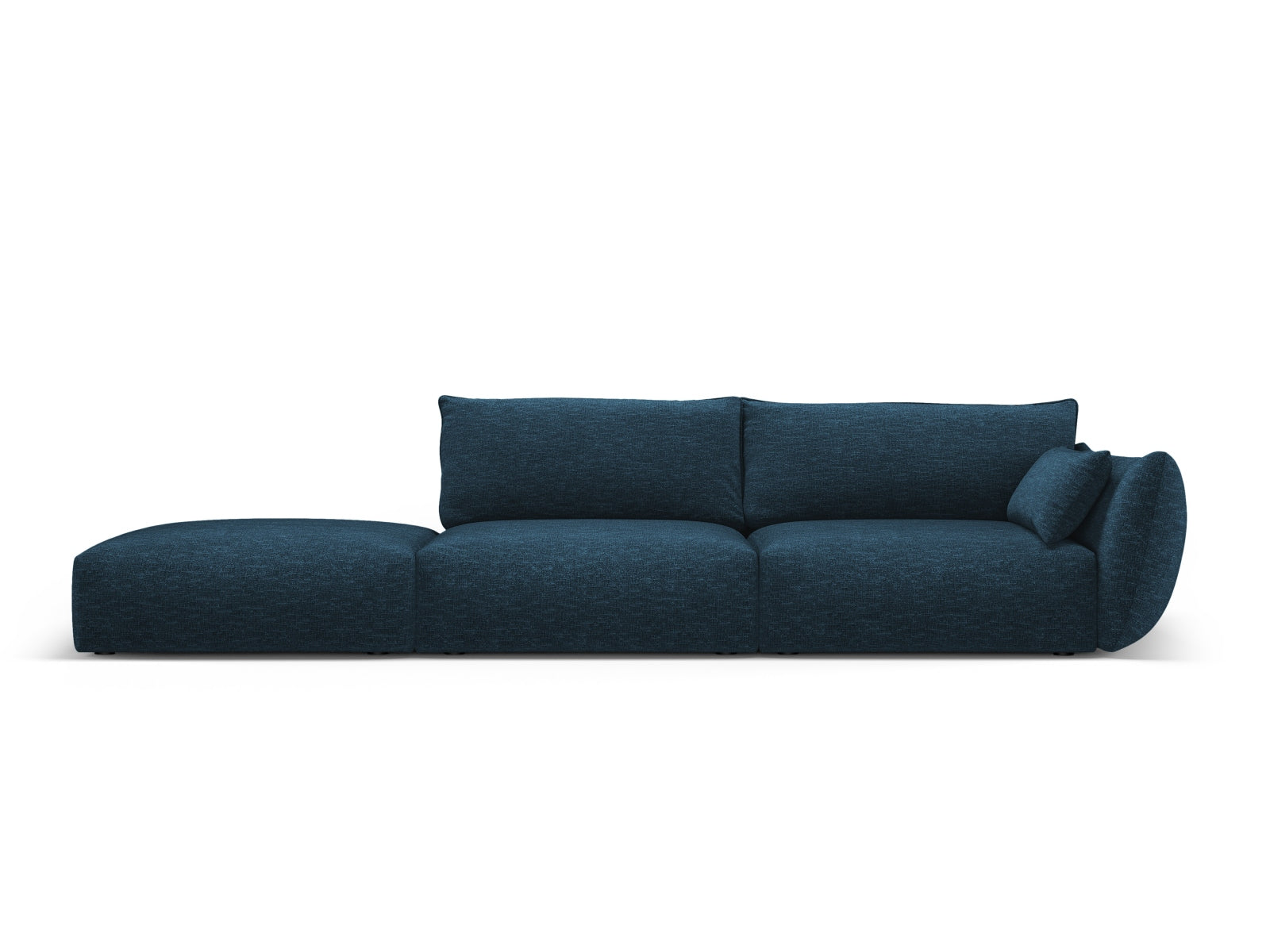 Matera — Diivan Royal Blue (Haga 86) Must plastik vasak