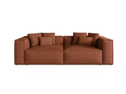 Aveiro — Sofa Brick (Liberty 9) Black Plastic