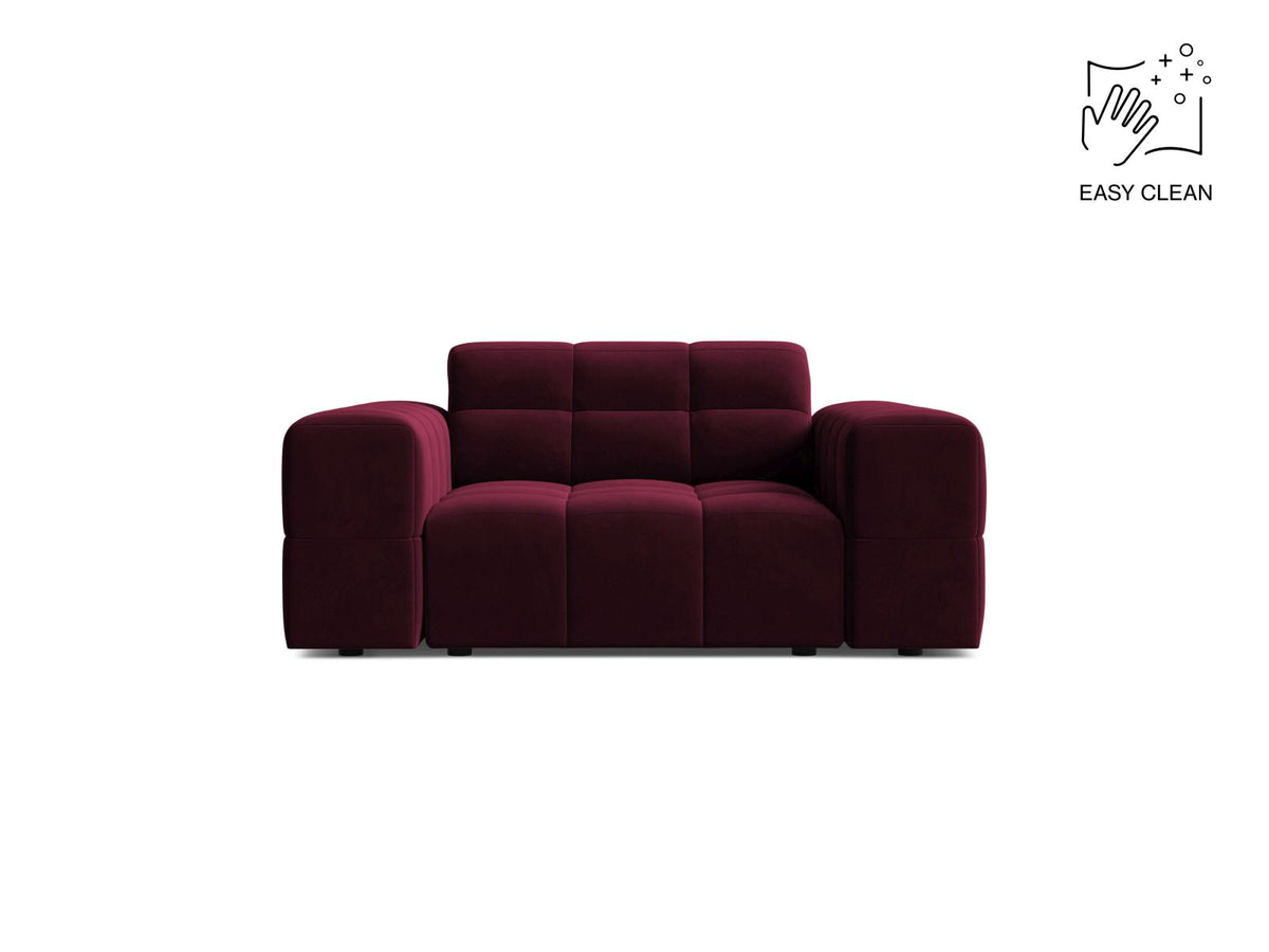 Jennifer — Armchair Burgundy (Venus 2932) Black Plastic